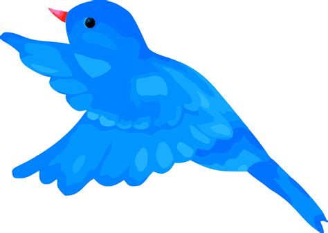Blue Bird Clipart Png Blue Bird Flying Clipart Transparent Png The