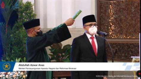 Dilantik Jokowi Abdullah Azwar Anas Menteri Menpan Rb Yang Baru