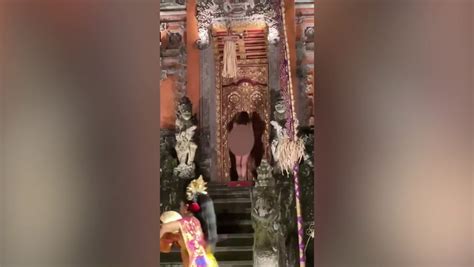German Tourist Strips Naked And Gatecrashes Sacred Performance At Religious Bali Temple World