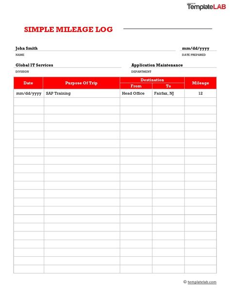Start with your trip logs, if you have them. 31 Printable Mileage Log Templates (Free) ᐅ TemplateLab
