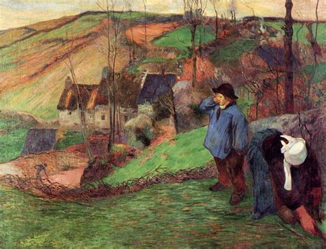 Landscape Of Brittany 1888 Paul Gauguin