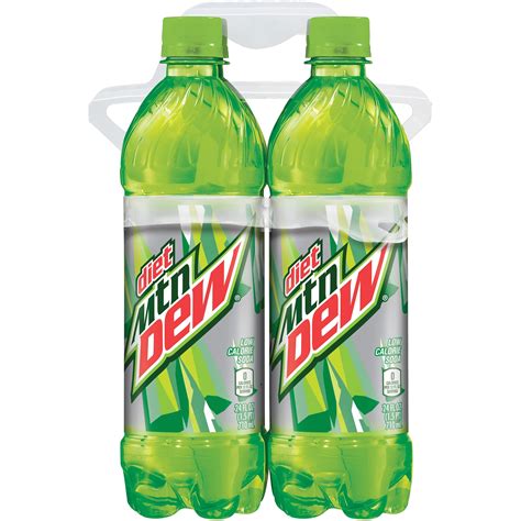 Diet Mountain Dew 4 Pack 24 Fl Oz Plastic Bottles