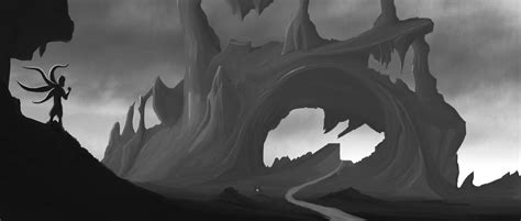 Greyscale Space Landscape By Ullbors On Deviantart