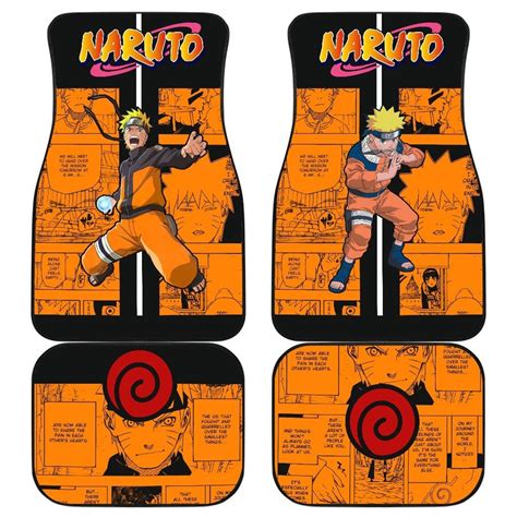 Naruto Car Floor Mats Anime Car Accessories Decor 2front Mats Etsy