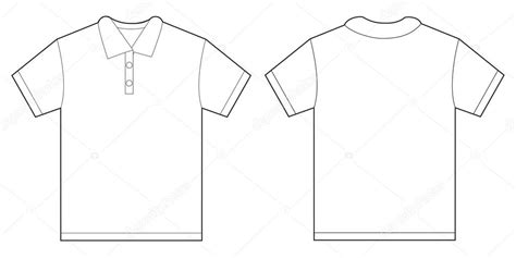 Vector Camisa Polo Blanca Plantilla De Diseño De La Camisa Blanca De