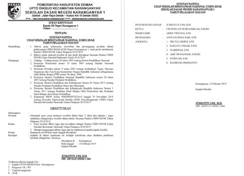 Contoh Sk Panitia Lomba Sekolah Sehat - IMAGESEE