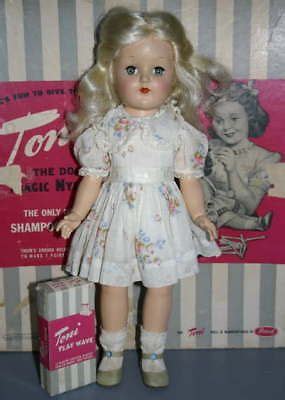 Vintage P Blonde Toni Doll With Box Toni Doll Dress Vintage