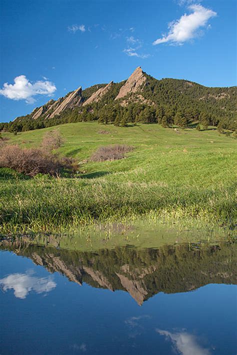 Reflections Of Chautauqua Boulder Colorado Thomas Mangan