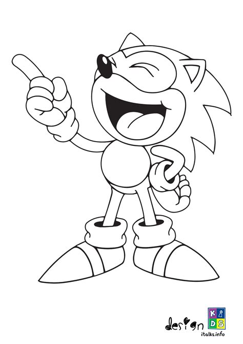 Sonic Coloring Page For Kids Coloring Pages Kids Wallpaper Coloring