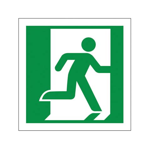 Fire Exit Sign Running Man Right Safety Signs From Parrs Uk