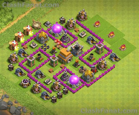 Town hall 6 base - Best th6 layout Clash of Clans 2018