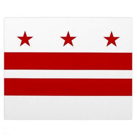 Washington Dc State Flag Plaque