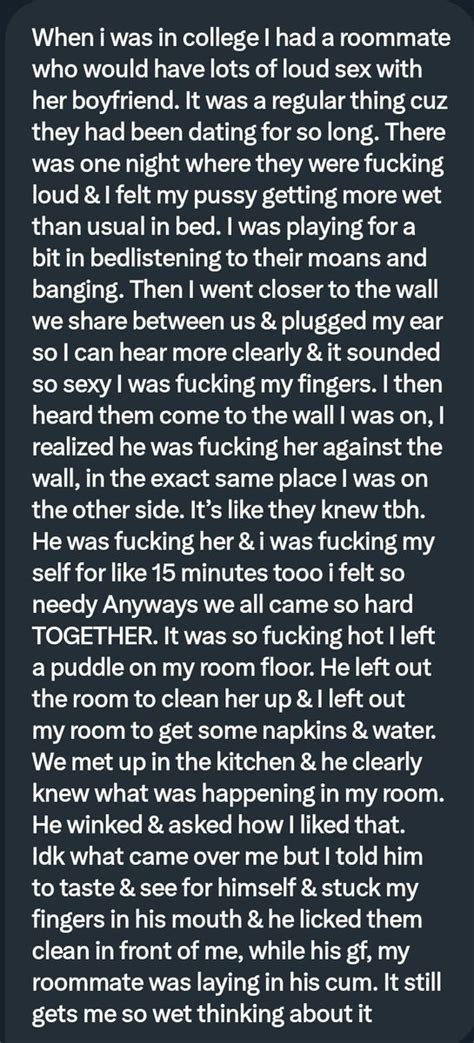 Pervconfession On Twitter She Let Her Roommates Boyfriend Taste Her