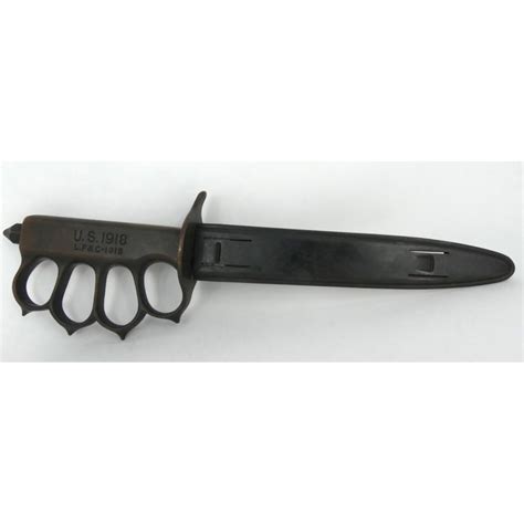 Sold Price Wwi Model 1918 Trench Knife W Scabbard By Lf And C