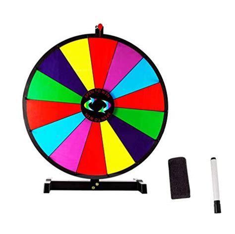 Tabletop Prize Wheel Spinning Win The Fortune Spin Game 14 Slots Color