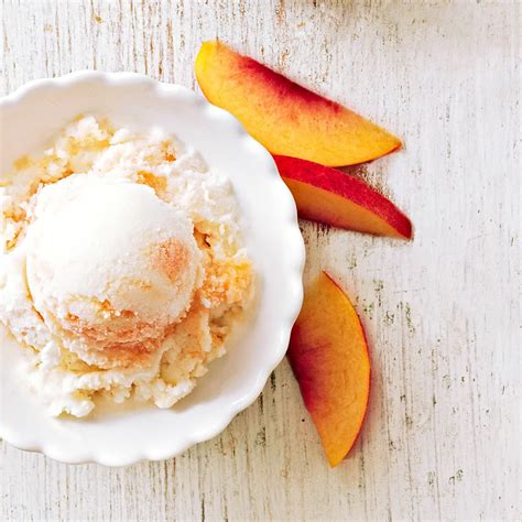 Mint Greek Frozen Yogurt Recipe Peach Desserts Healthy Peach