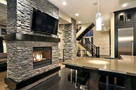 The stonework and matching decor makes these designs worth copying. 20 Of The Most Beautiful Stacked Stone Fireplace Designs ...