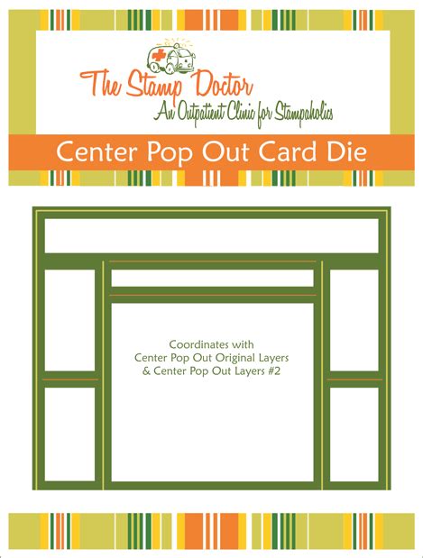 Center Pop Out Card Dies The Stamp Doctor