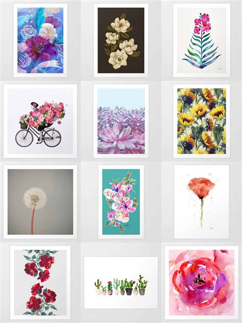 Society6 Floral Art Prints Society6 Is Home To Hundreds Of Thousands
