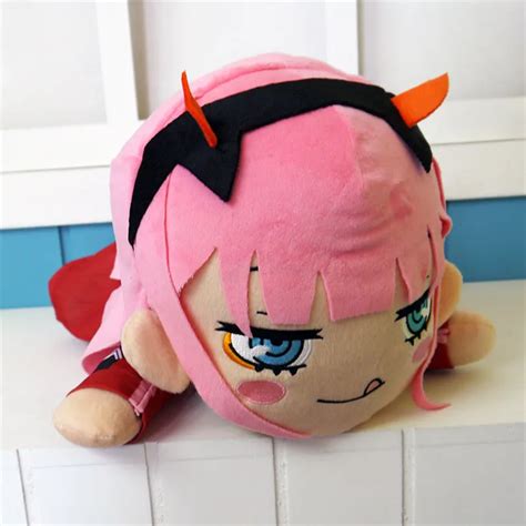 Darling In The Franxx Figure Toy Anime 02 Zero Two Plush Doll Stuffed Cute Girl Model 40cm For
