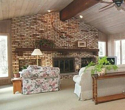 If you don't have enough room on the floor, mounting a wall fireplace is the best option. I need advice for updating a very large brick fireplace wall | Hometalk