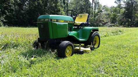 Mowing A Field With The John Deere 316 Update Video Youtube