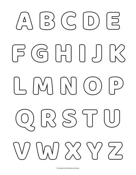 Alphabet Letter Templates Free Printable Alphabet Letters Alphabet