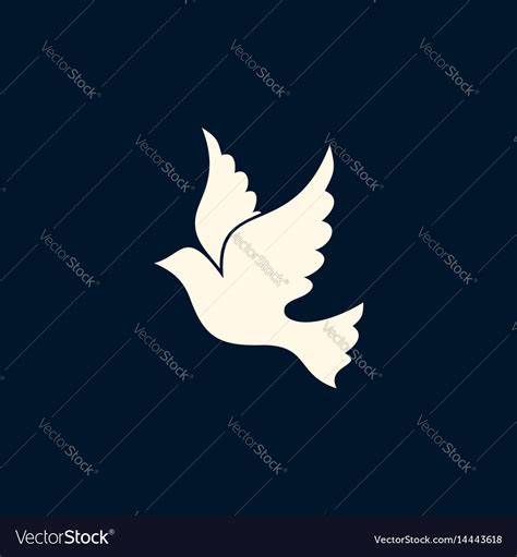 Dove Symbol Holy Spirit Royalty Free Vector Image