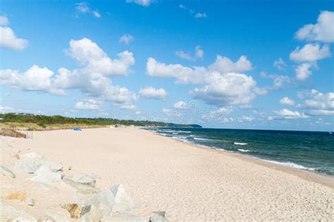 Public Beach In Wladyslawowo On Baltic Sea In Poland Stock Photo Image Of Landscape
