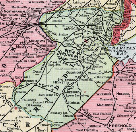 Map Of Middlesex County Nj Maps Location Catalog Online