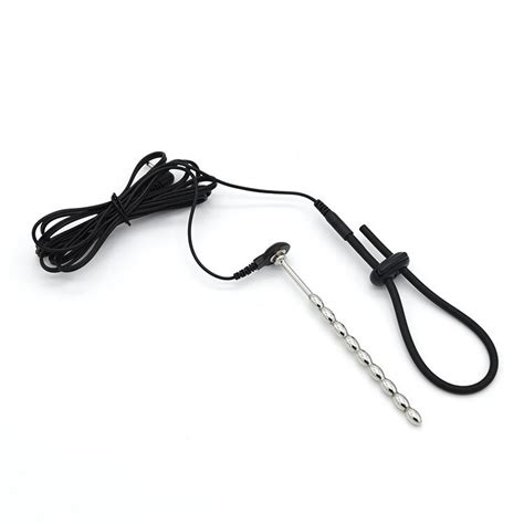 Electro Shock Accessory Metal Male Penis Plug Catheter Electrical Stimulation Cock Ring Urethral