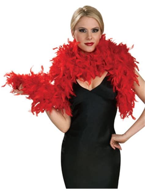 Rubies Costume Co Deluxe 133g Red Roaring 20s Costume Turkey Feather Boa