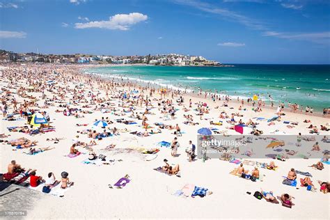Crowded Bondi Beach Sydney Australia Photo Getty Images