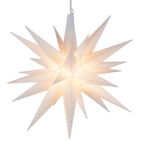 14 White Moravian Star Light Christmas Lights Inside Star Christmas