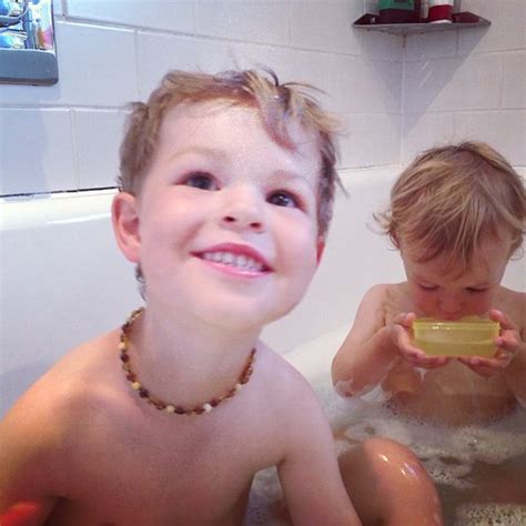 Boys In The Bath Yep Thats Ellie Sampling The Bath Water Flickr