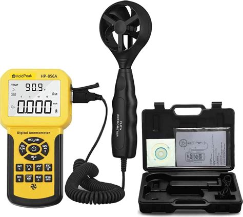 Digital Anemometer Handheld Cfm Pro Anemometer Measures Wind Speed