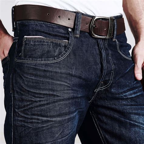 Firetrap Leather Belt Straight Jeans Denim Casual Fashion Mens Gents Ebay