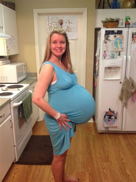 Twin Pregnancy 9 Months Pregnant Belly Streetwear Fashion Women
