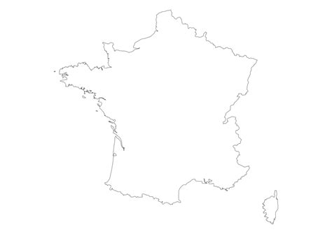 Blank France Map With Names