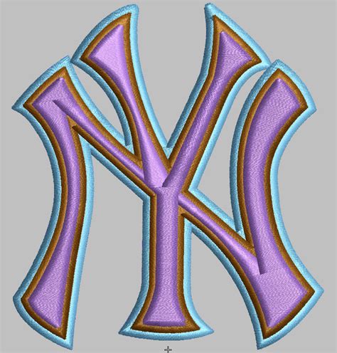 New York Yankees 3d Embroidery Design Instatnt Download Etsy