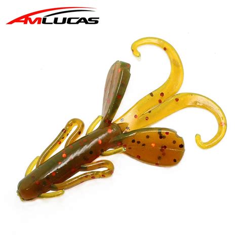 Amlucas 5pcslot Soft Fishing Lure 45cm 15g Grub Artificial Bait