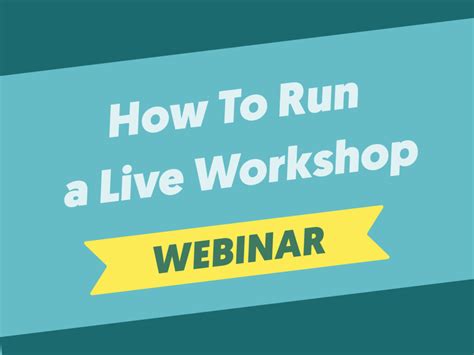 How To Run A Live Workshop Content Factory Academy