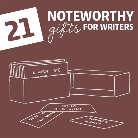 Maybe you would like to learn more about one of these? 21 Noteworthy Gifts for Writers | Dodo Burd