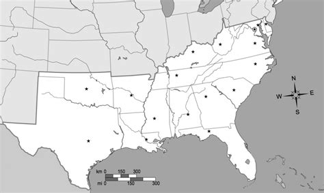 Printable Map Of The Southern United States Printable Us Maps