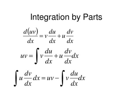 Then, by the product rule of differentiation, we have. Integration by Parts | Teaching Resources