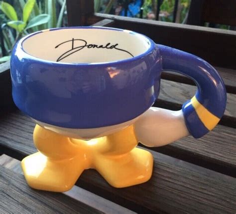 Disney World Parks Donald Duck Body Figure Ceramic Coffee Mug Cup 45