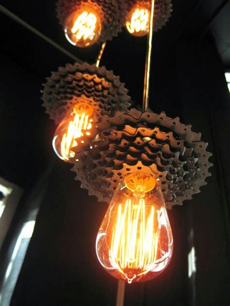The Art Of Up Cycling Lamps Made From Bicycle Parts Really Cool Lamps