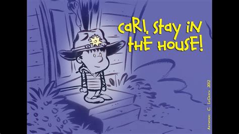 Walking Dead Carl Stay In The House Youtube