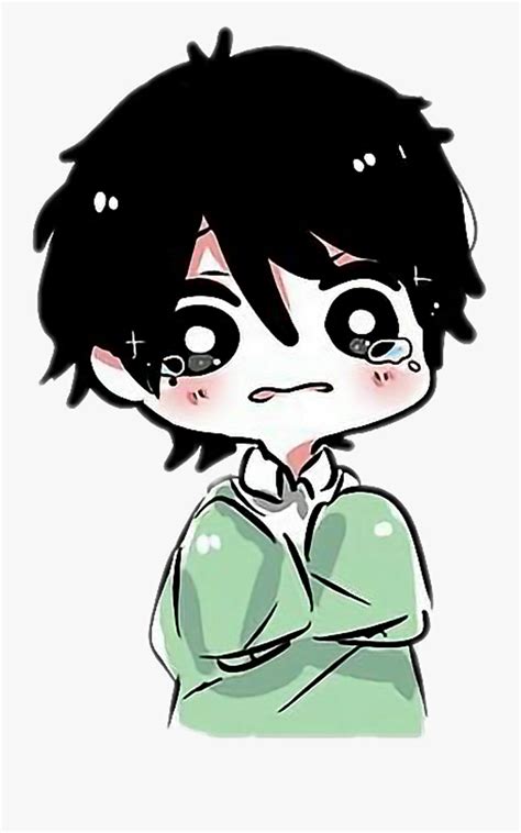 Animeboy Anime Boy Crying Cute Free Transparent Clipart Clipartkey