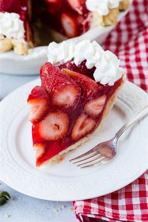 The Best Fresh Strawberry Pie With Jello Filling Oh Sweet Basil